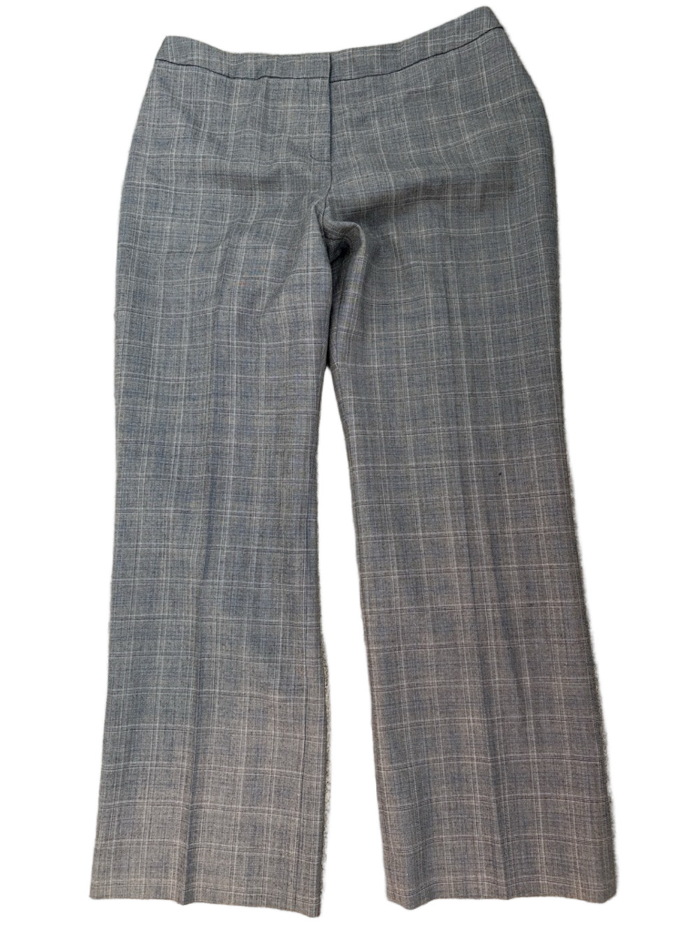 Pendleton Gray Plaid Virgin Wool Straight Leg Dress Pants sz 16